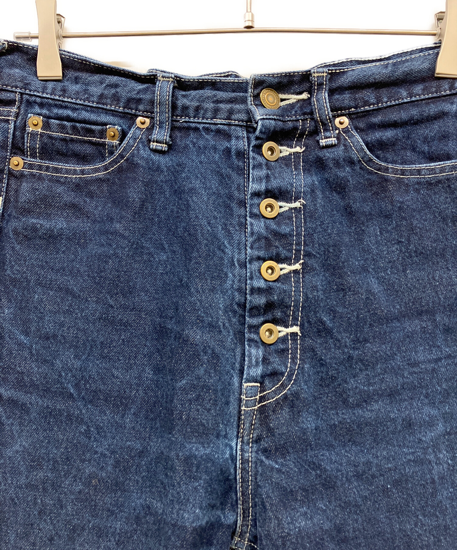 中古・古着通販】BRILL (ブリル) ボタンフライデニムパンツ インディゴ