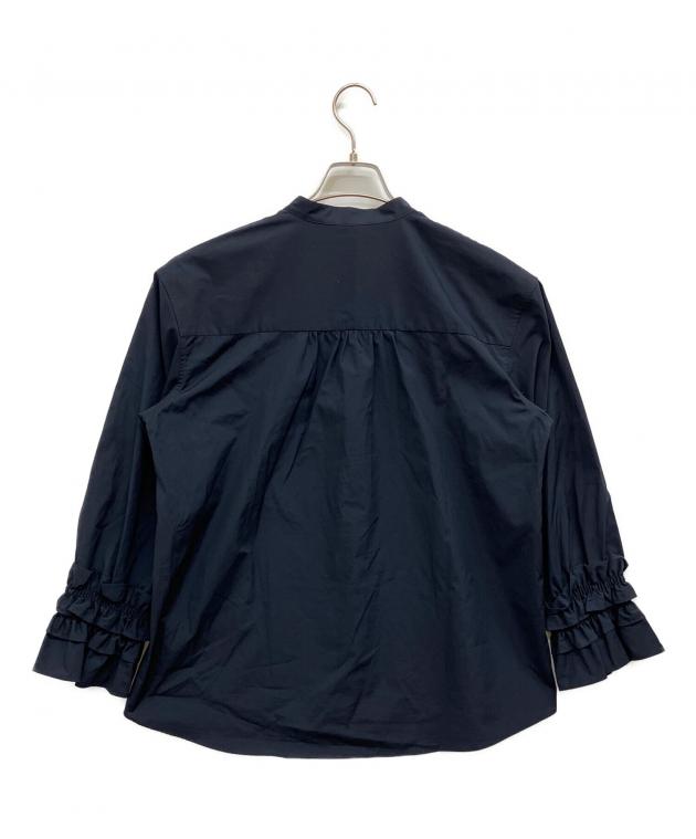 TheoryLuxeネイビー ブラウス 中古・古着通販】theory luxe (セオリーリュクス) 26SS シャーリング