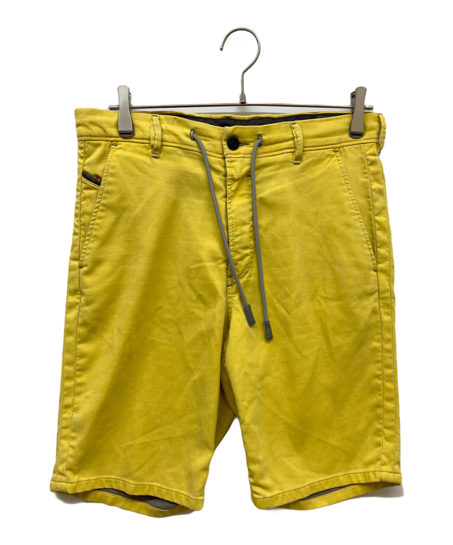 タグ付き　DIESEL ディーゼル　ショートパンツ　短パン　黄色　サイズ25 中古・古着通販】DIESEL (ディーゼル) ジョグハーフパンツ イエロー