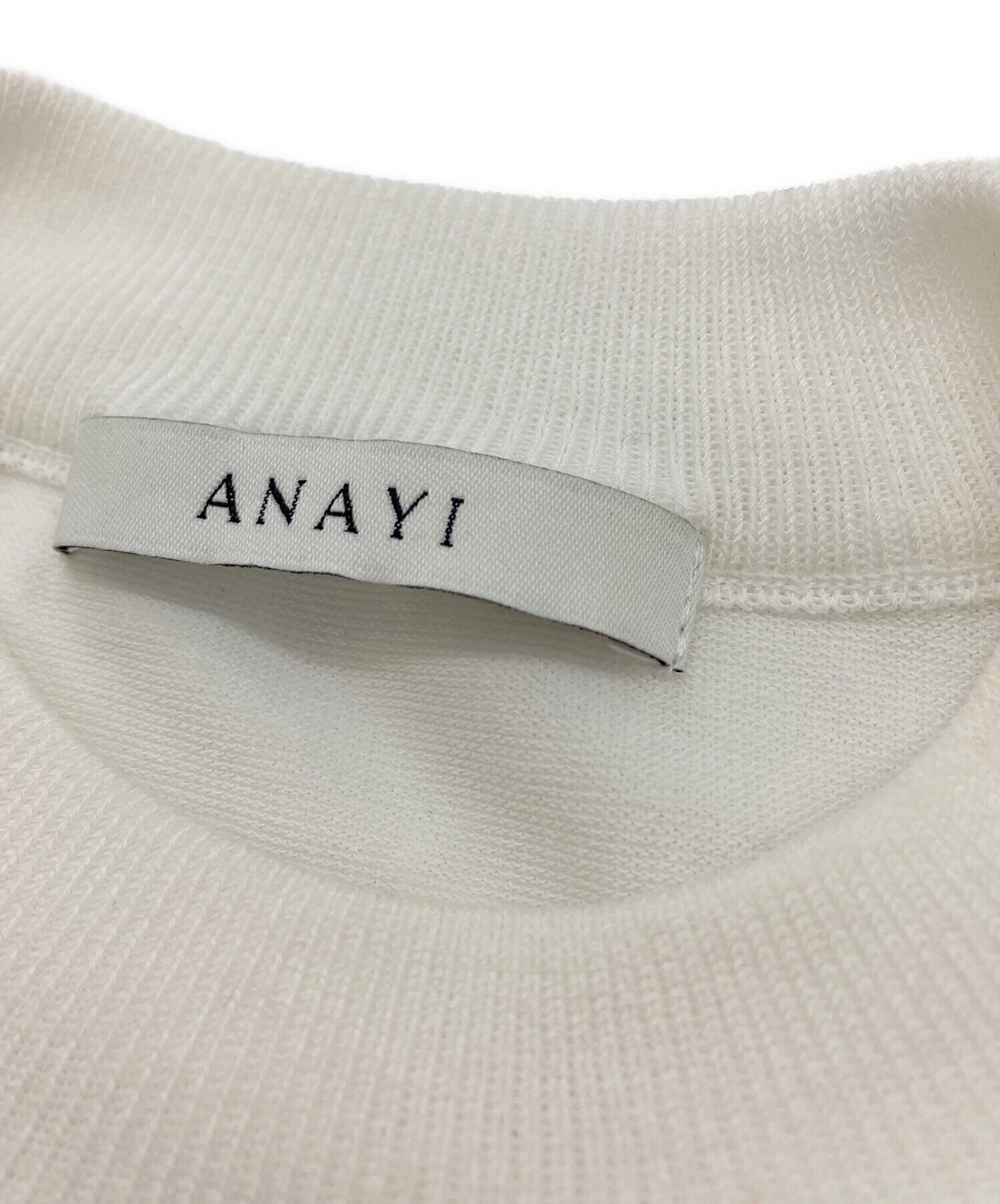 中古・古着通販】ANAYI (アナイ) フランジャプリントノースリーブ プル