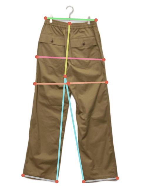 中古・古着通販】HYKE (ハイク) WEATHER BAKER PANTS ベージュ サイズ