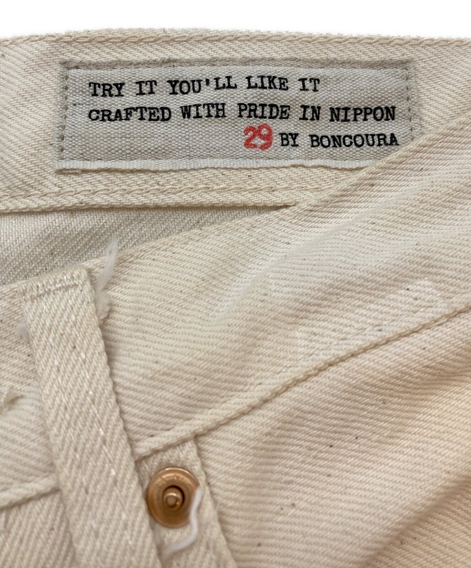 中古・古着通販】BONCOURA (ボンクラ) ホワイトデニムパンツ