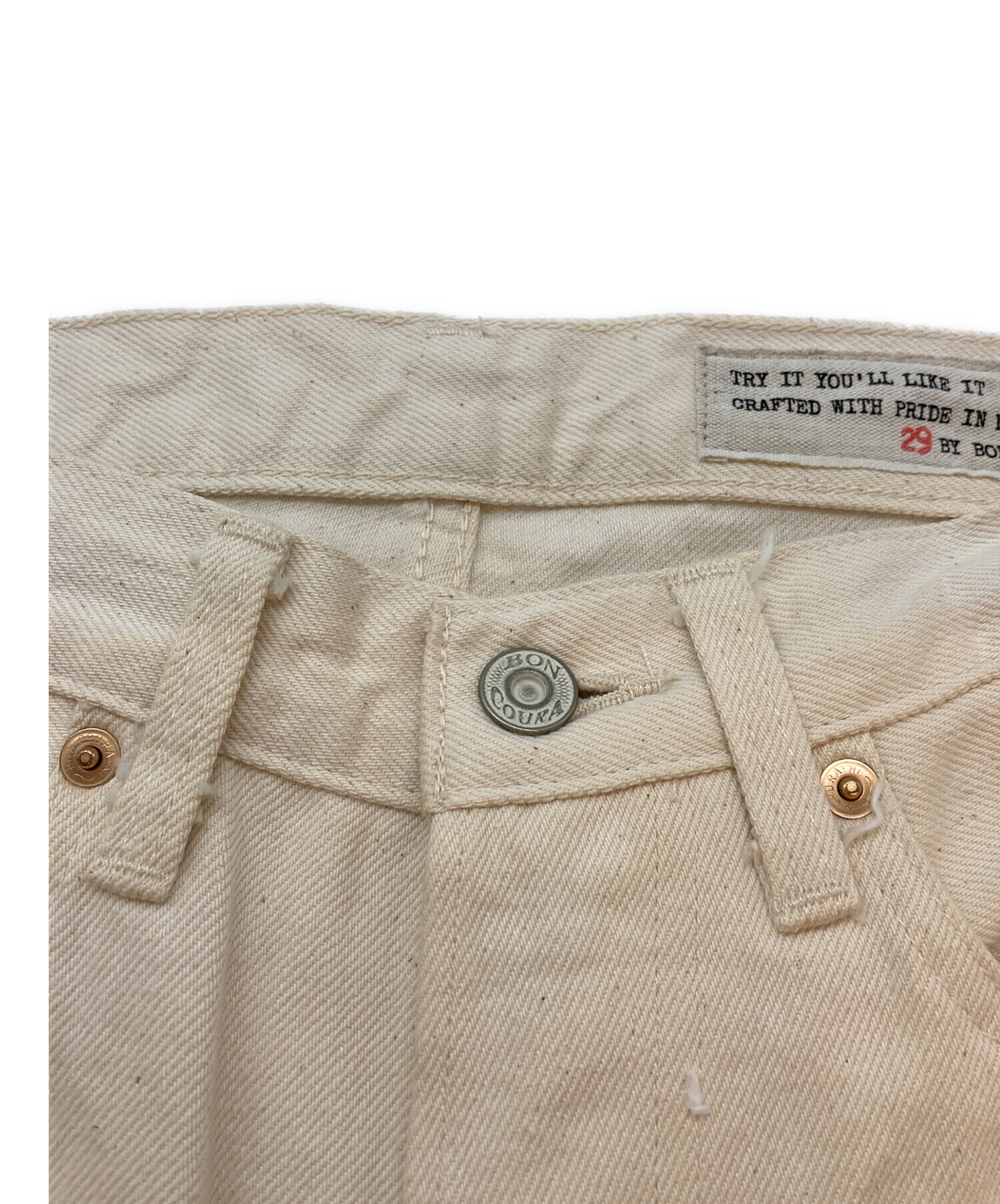 中古・古着通販】BONCOURA (ボンクラ) ホワイトデニムパンツ