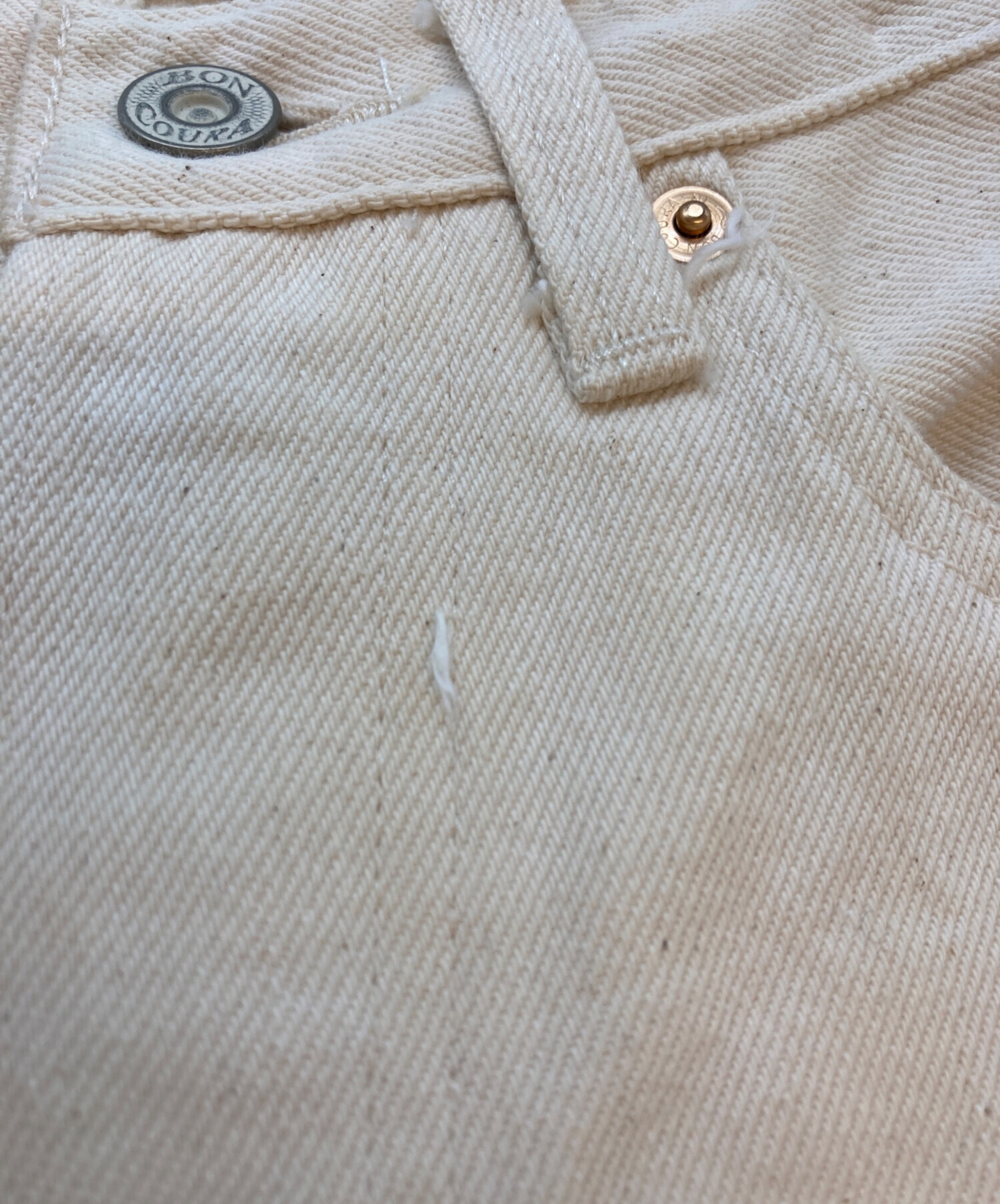 中古・古着通販】BONCOURA (ボンクラ) ホワイトデニムパンツ