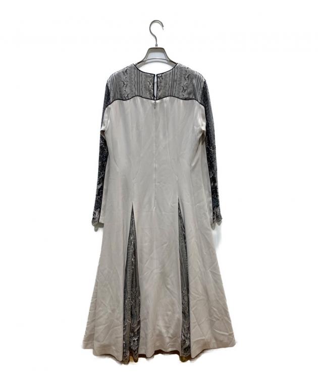 中古・古着通販】MURRAL (ミューラル) Petal lace dress アイスグレー