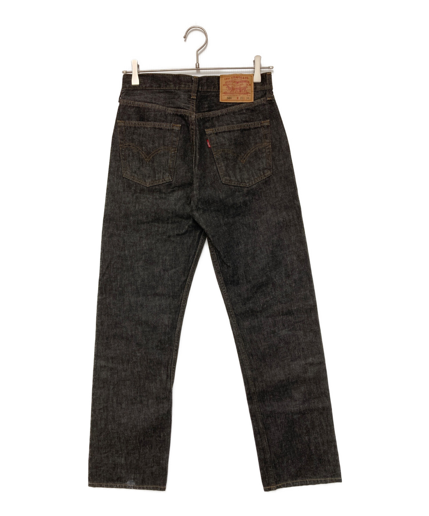 が*】様 未使用　リーバイス501 ブラック 中古・古着通販】LEVI'S (リーバイス) 00s 501先染めブラックデニム