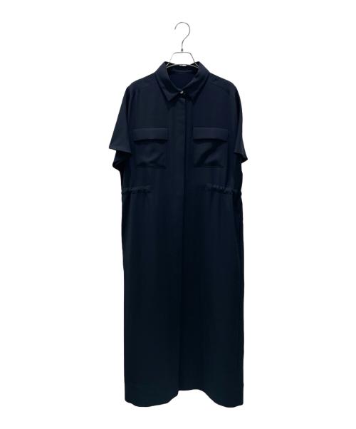 中古・古着通販】SOEJU (ソージュ) ロングシャツワンピース ネイビー