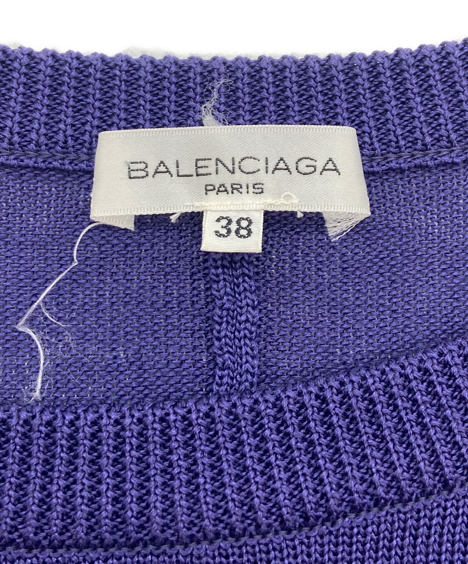 中古・古着通販】BALENCIAGA (バレンシアガ) 半袖ニット パープル