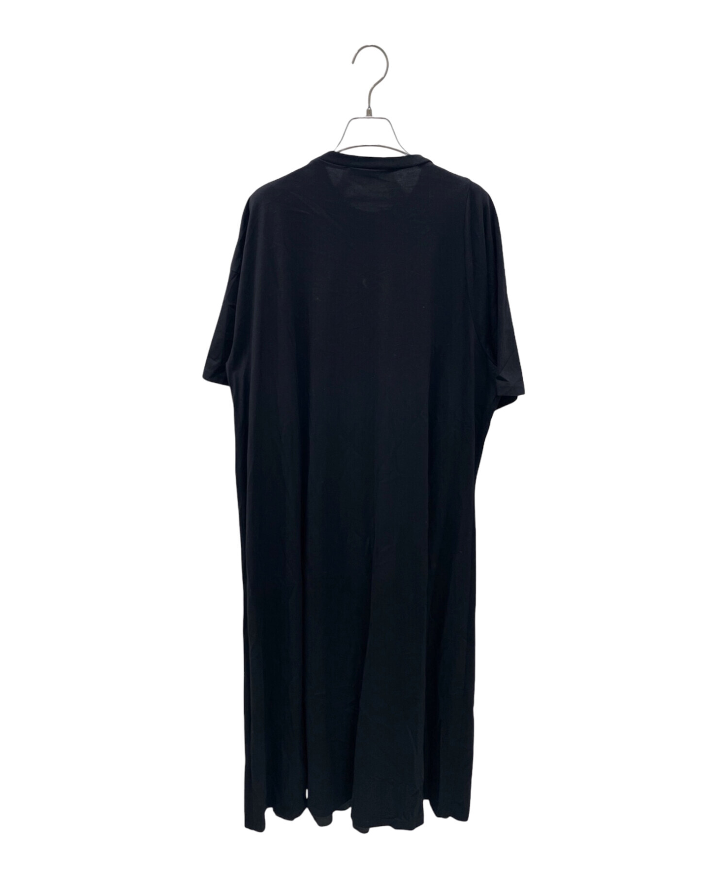 中古・古着通販】ENFOLD (エンフォルド) FAKE-LAYERED DRESS ブラック
