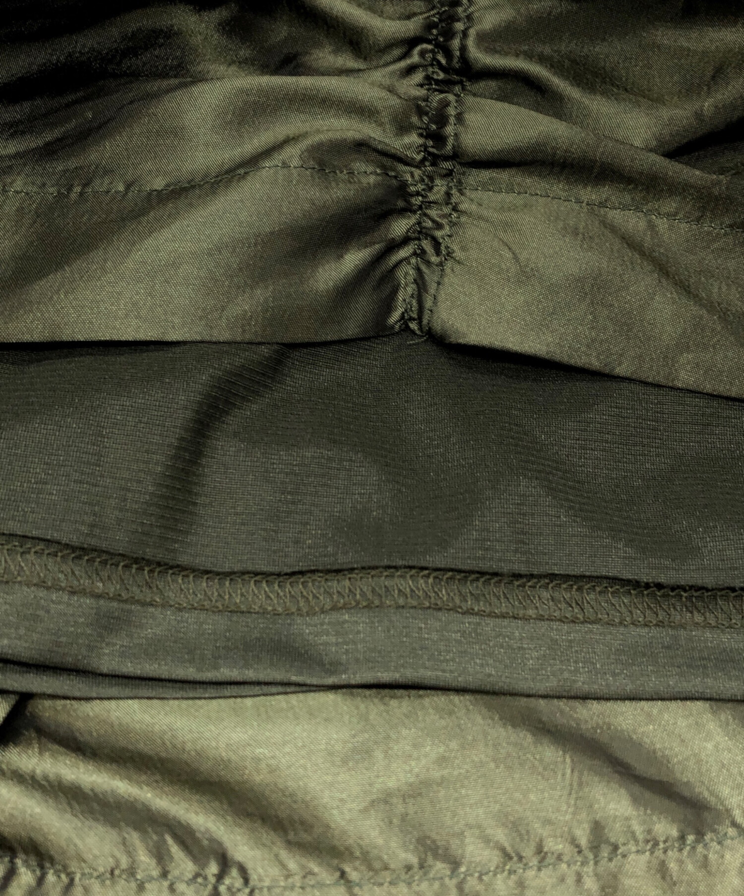 中古・古着通販】OMMO (オーエムエムオー) IRREGULAR SHIRRING TANK OP