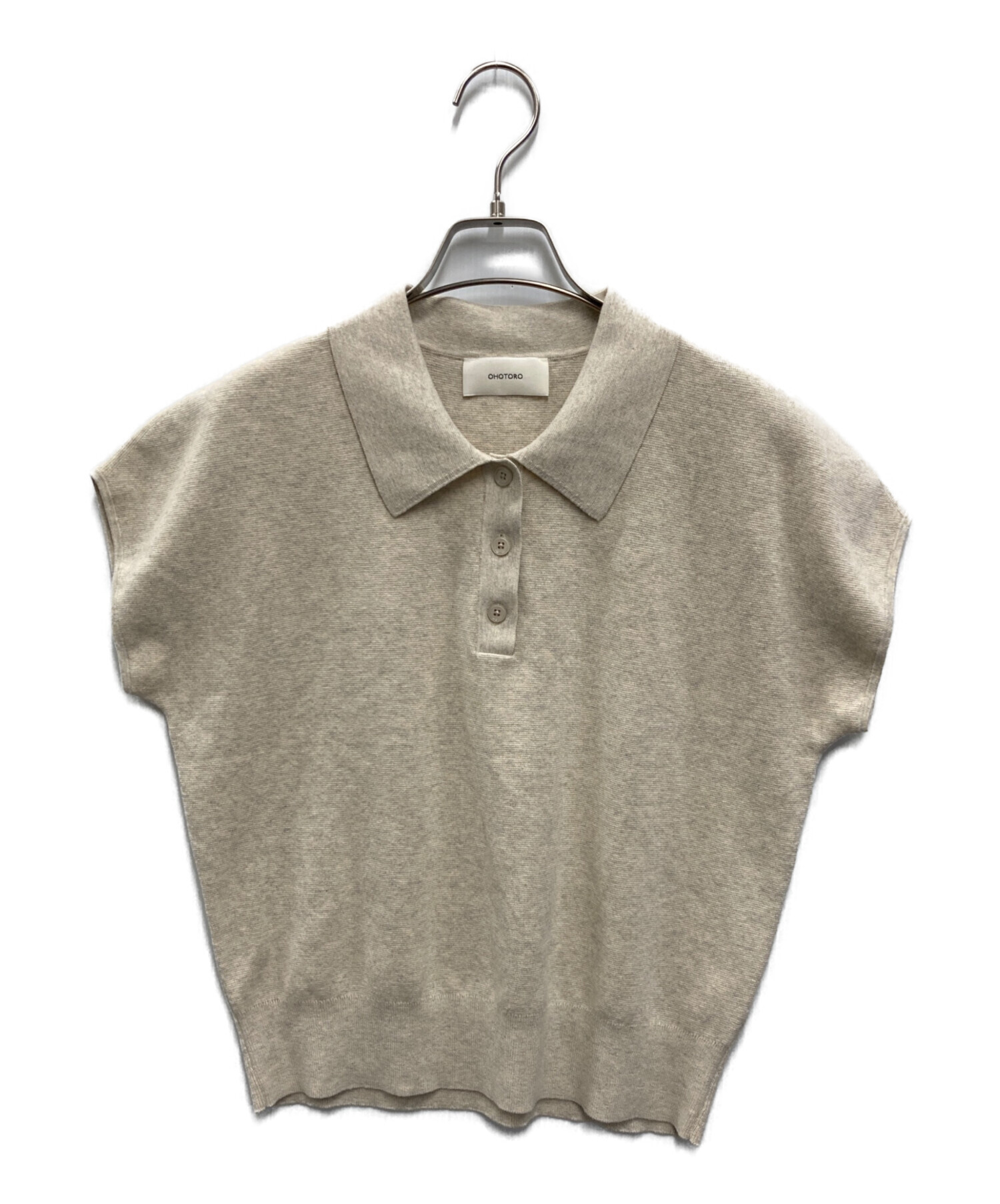 トップス Ohotoro Pot French Sleeve Knit oatmeal 中古・古着通販】OHOTORO (オオトロ) pot french sleeve knit