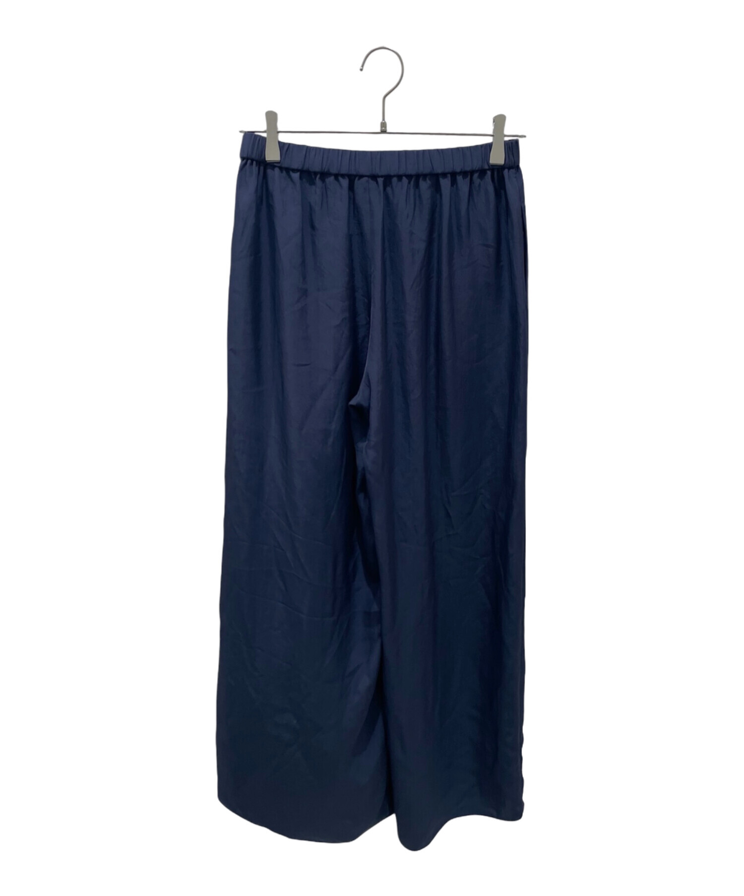 Theory 【セオリー】ネイビー ストレッチキャンバス素材 クロップドパンツ 中古・古着通販】theory (セオリー) プルオンパンツ ネイビー サイズ