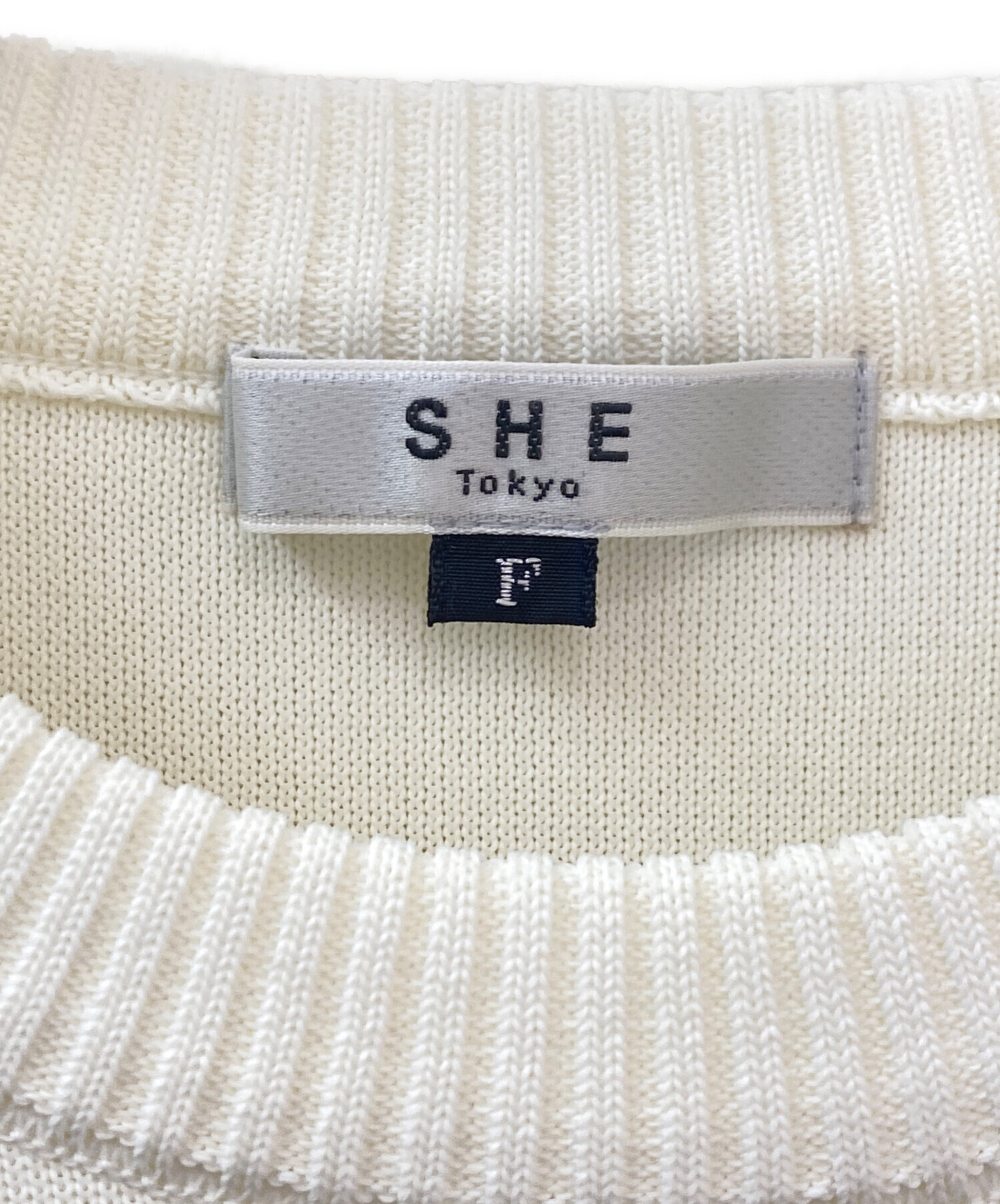 中古・古着通販】SHE TOKYO (シートーキョー) Grit ニット アイボリー