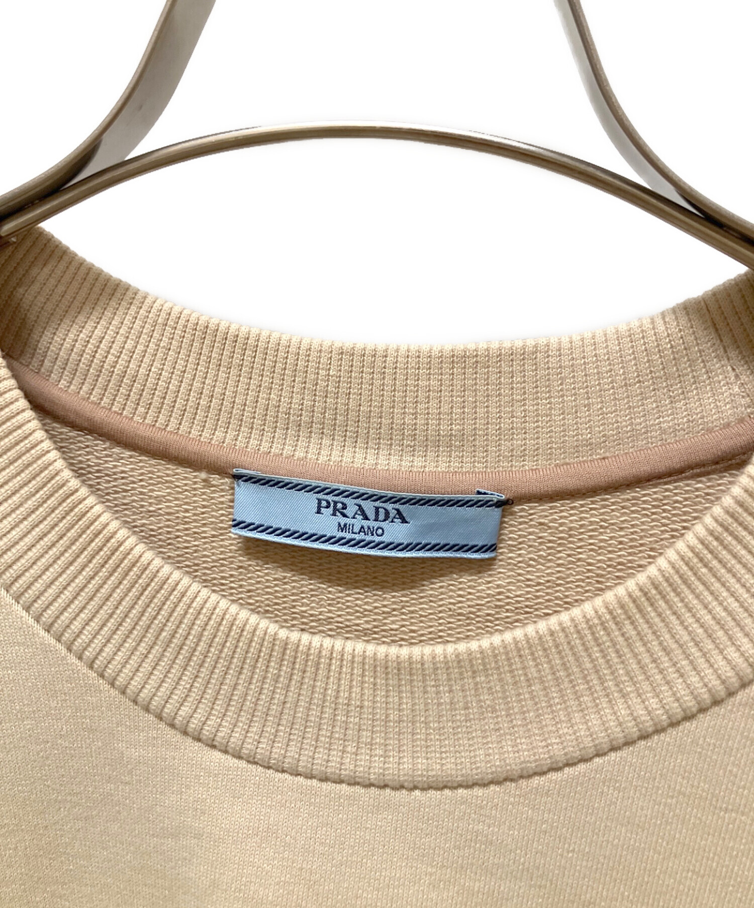 中古・古着通販】PRADA (プラダ) 半袖スウェット ベージュ サイズ:S