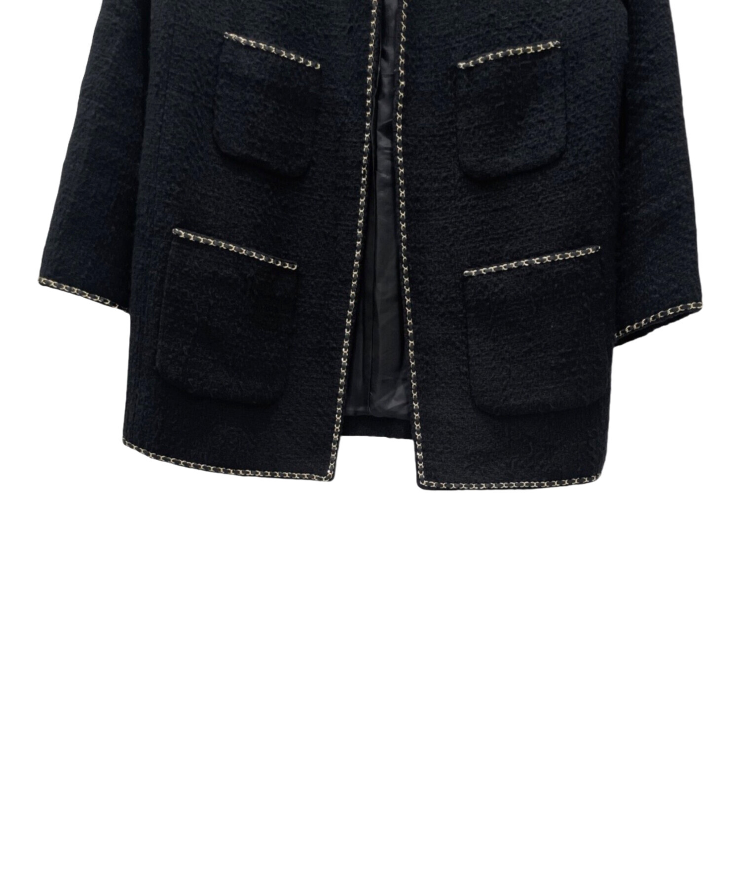 【新品未使用】Deuxieme Classe chain tweed ジャケット 中古・古着通販】MUSE de Deuxieme Classe (ミューズ ドゥーズィエム