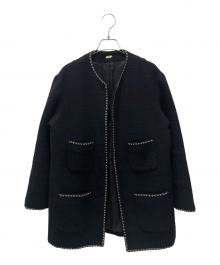 【未使用品】Deuxieme Classe *Knit ジャケット ブラック DEUXIEME CLASSE(ドゥーズィエム クラス)】ブランド・古着のネット通販