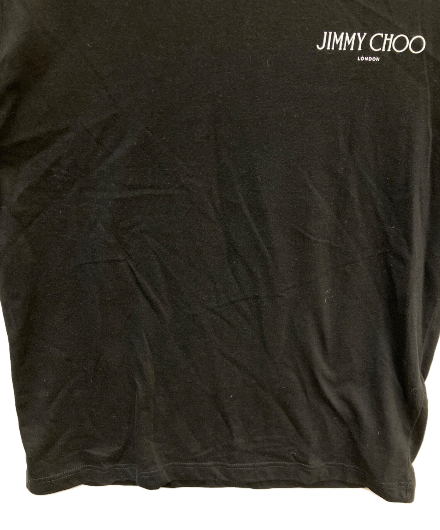 中古・古着通販】JIMMY CHOO (ジミーチュウ) プリントTシャツ ブラック