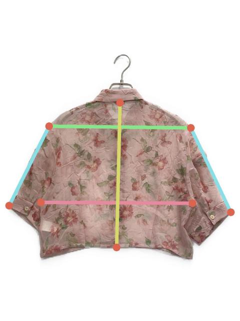 中古・古着通販】CLANE (クラネ) SHEER FLOWER SHORT SLEEVE SHIRTS