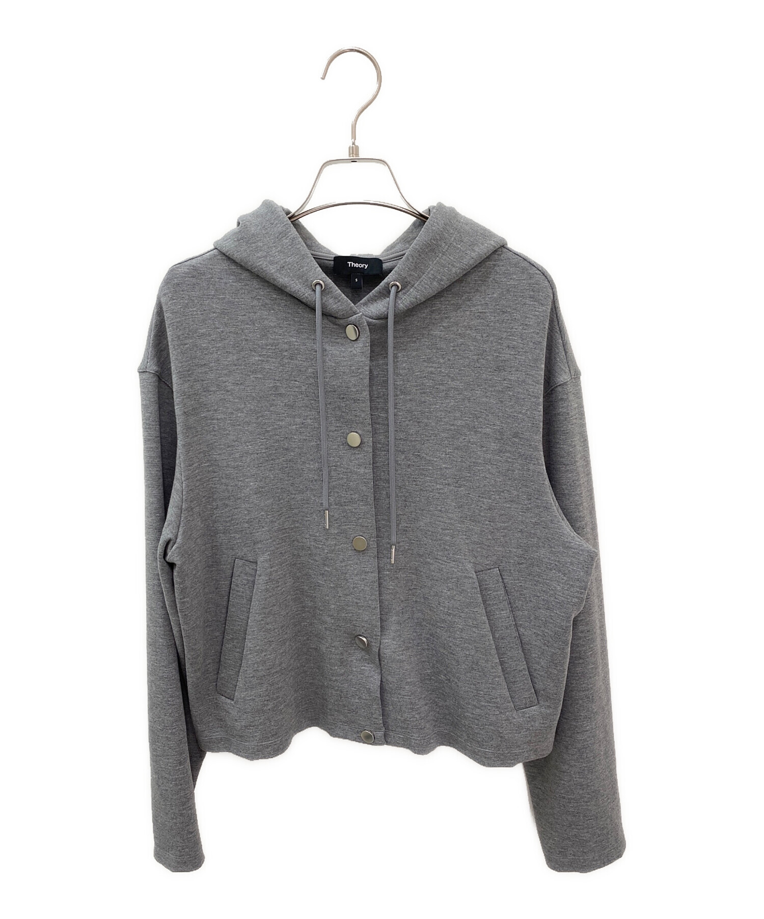 中古・古着通販】theory (セオリー) Knit Double Hood Jacket グレー