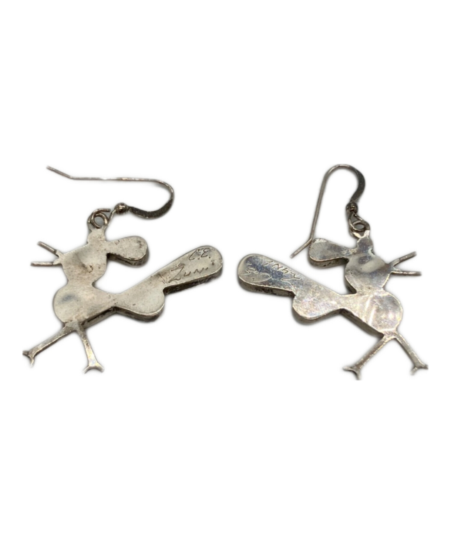 ZUNI ズニ族 ハチドリ ピアス 両耳 背面刻印あり ハミングバード 中古・古着通販】ZUNI (ズニ) ハチドリピアス マルチカラー｜ブランド