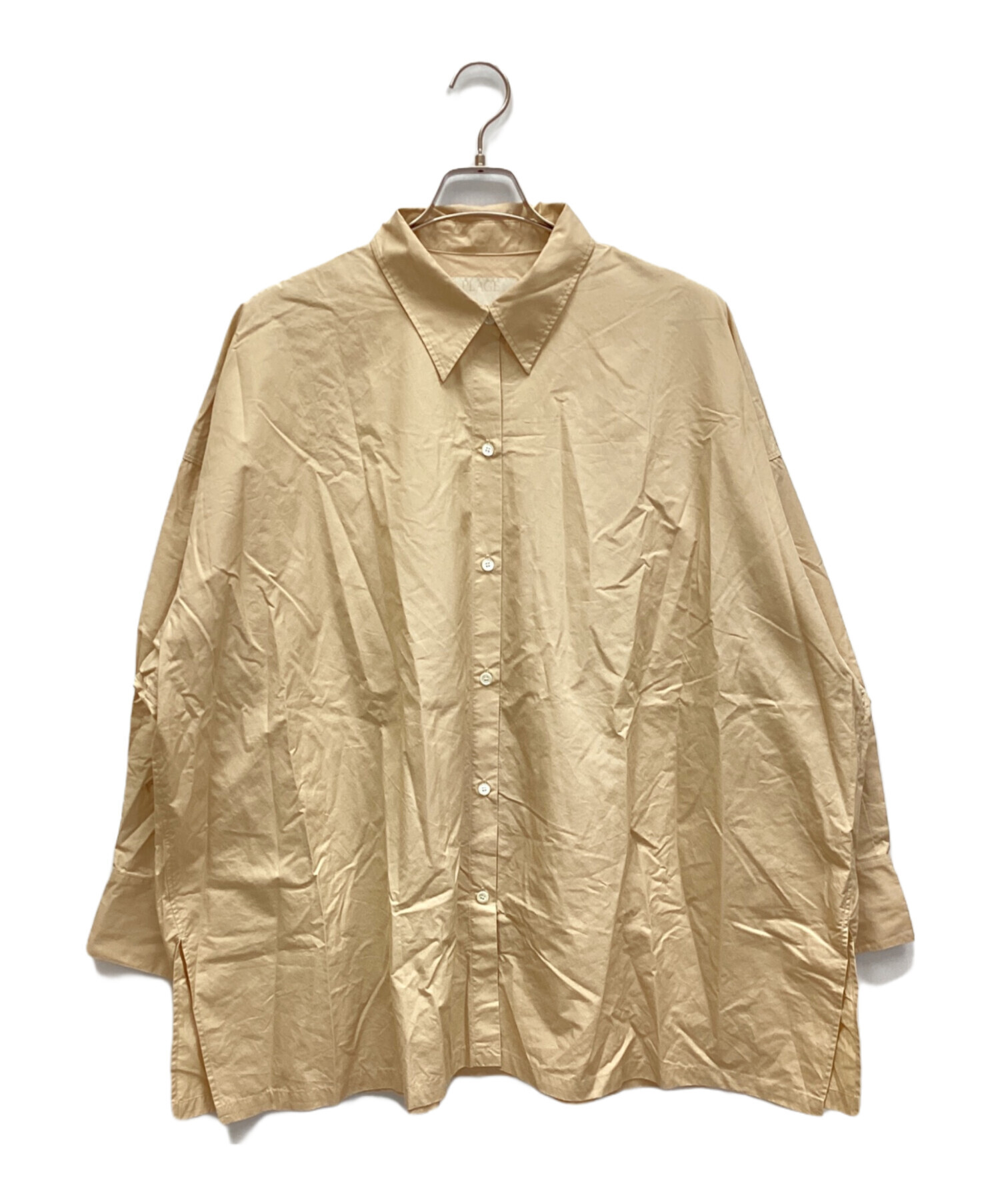 中古・古着通販】Plage (プラージュ) typewriter wide shirt ベージュ