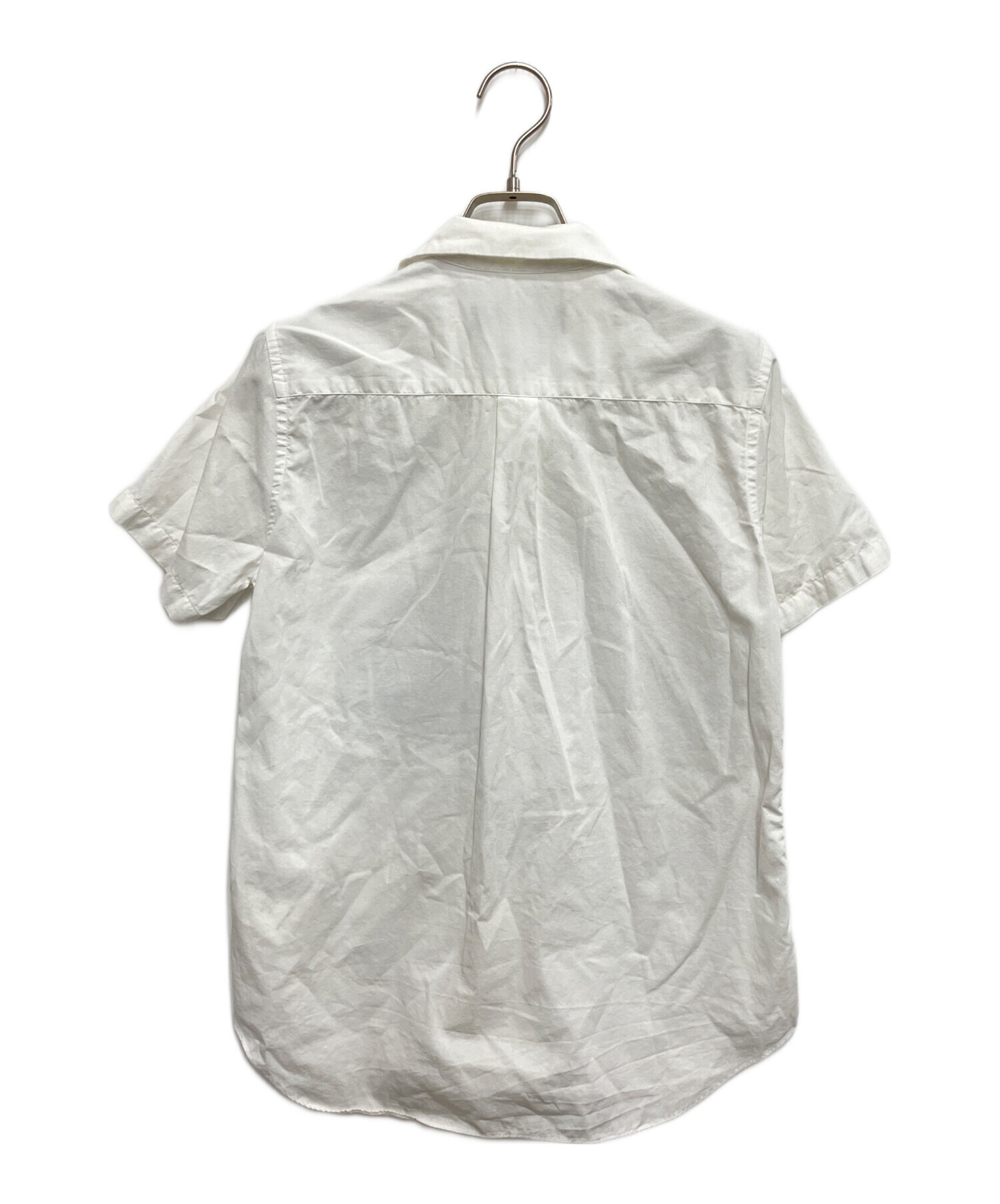 BLACK COMME des GARÇONS 半袖シャツ XS ホワイト 中古・古着通販】BLACK COMME des GARCONS (ブラックコムデギャルソン
