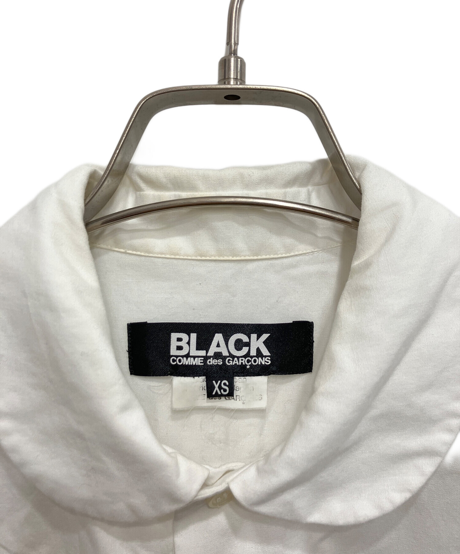 BLACKCOMME des GARÇONS ホワイト 半袖シャツ M 中古・古着通販】BLACK COMME des GARCONS (ブラックコムデギャルソン