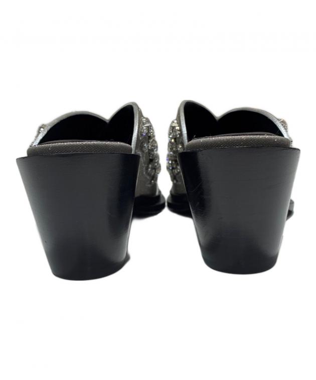 中古・古着通販】JIMMY CHOO (ジミーチュウ) グリッターミュール