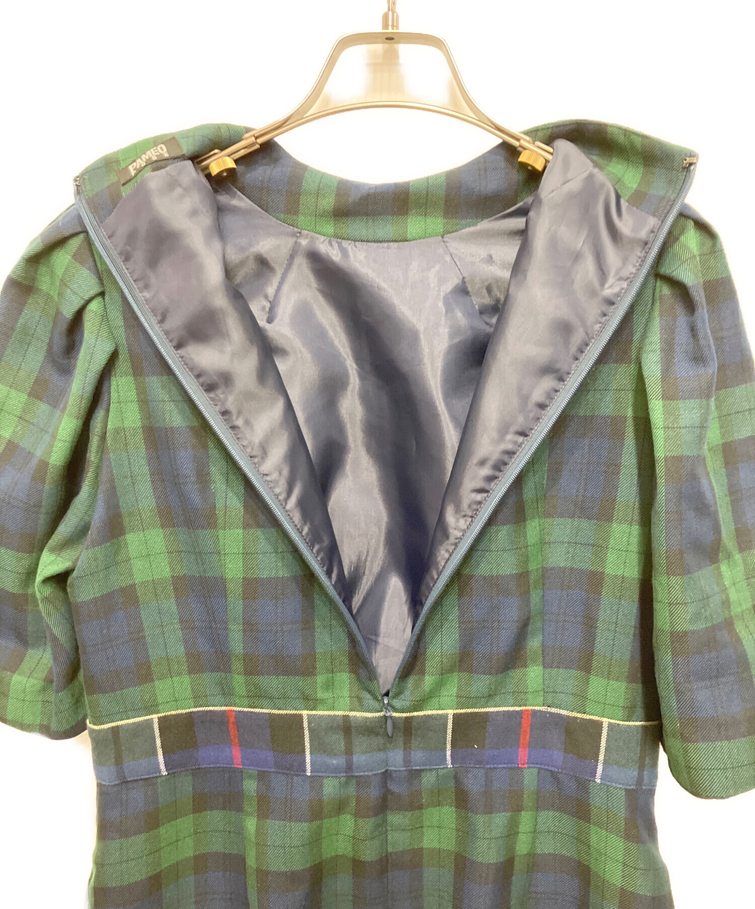 中古・古着通販】PAMEO POSE (パメオポーズ) Plaid Ruffle Mini Dress