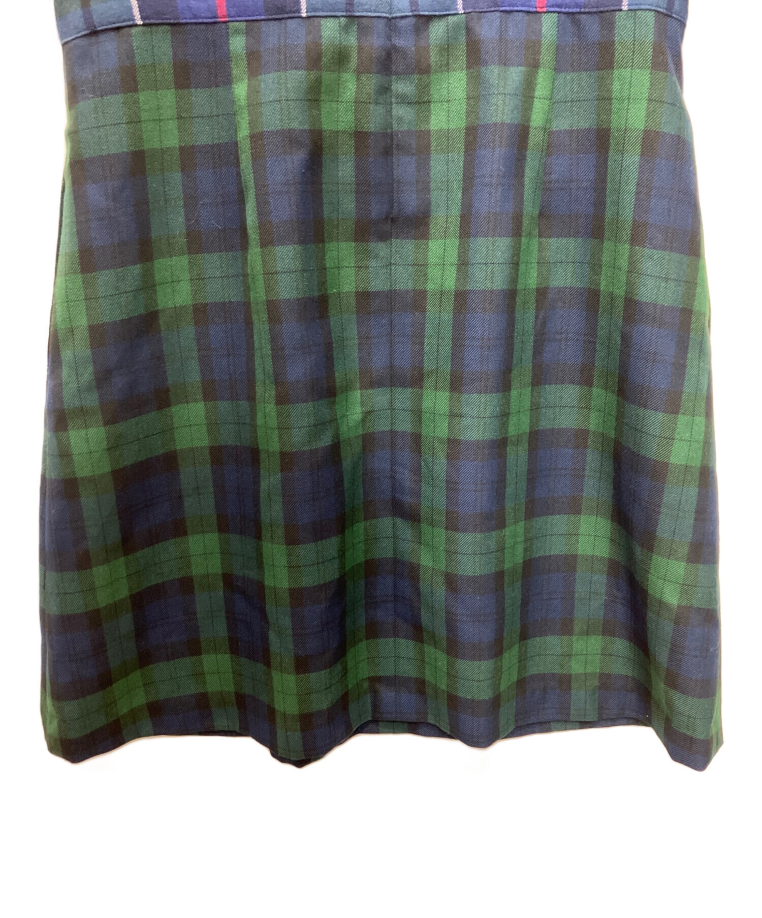 中古・古着通販】PAMEO POSE (パメオポーズ) Plaid Ruffle Mini Dress