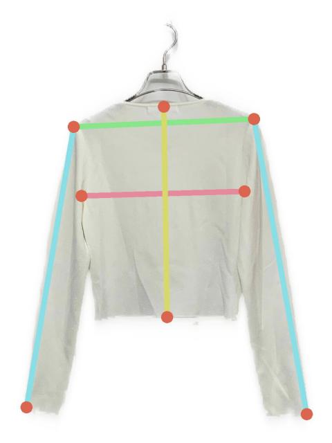 中古・古着通販】Rene (ルネ) パールジップカーディガン ホワイト