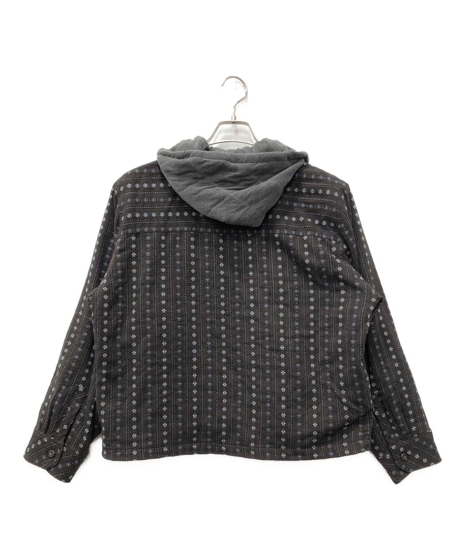中古・古着通販】PERVERZE (パーバーズ) Double Puffer Shirt ブラウン 