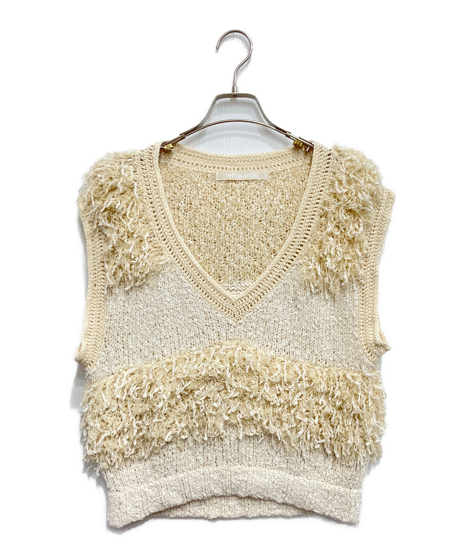 【S】leinwande Tweed Fringe Top 中古・古着通販】LEINWANDE (ラインヴァンド) Tweed Fringe Top