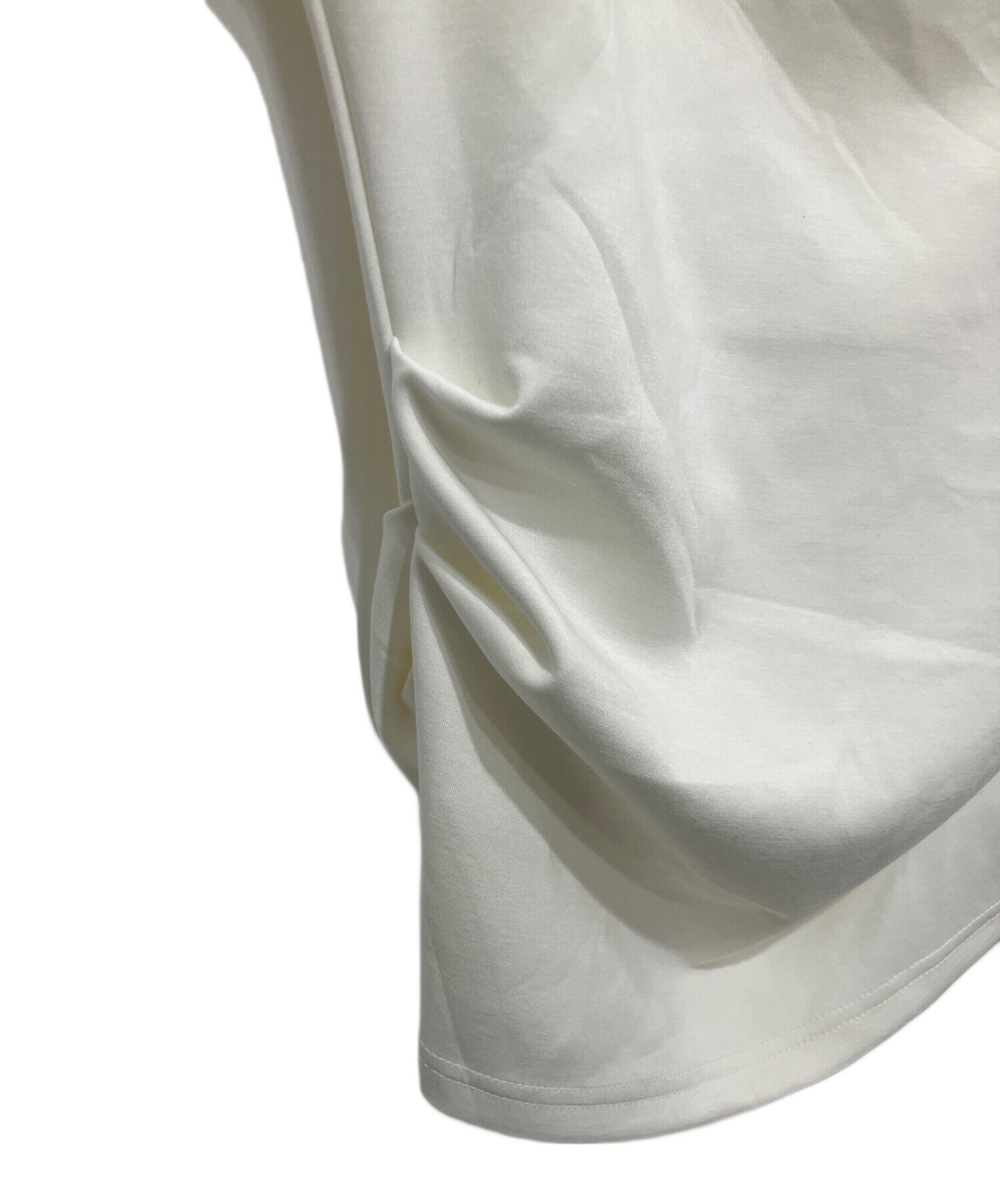 中古・古着通販】venica (ヴェニカ) Twist drape tops ホワイト サイズ