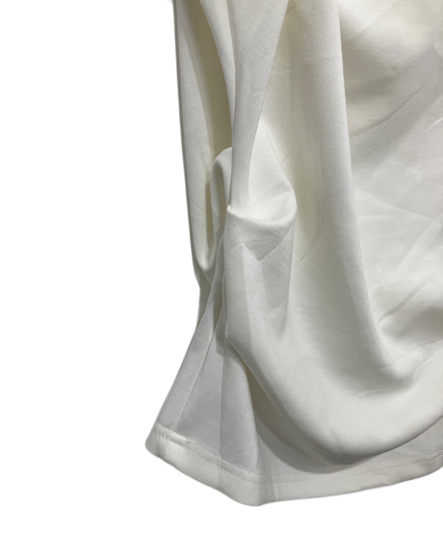 中古・古着通販】venica (ヴェニカ) Twist drape tops ホワイト サイズ