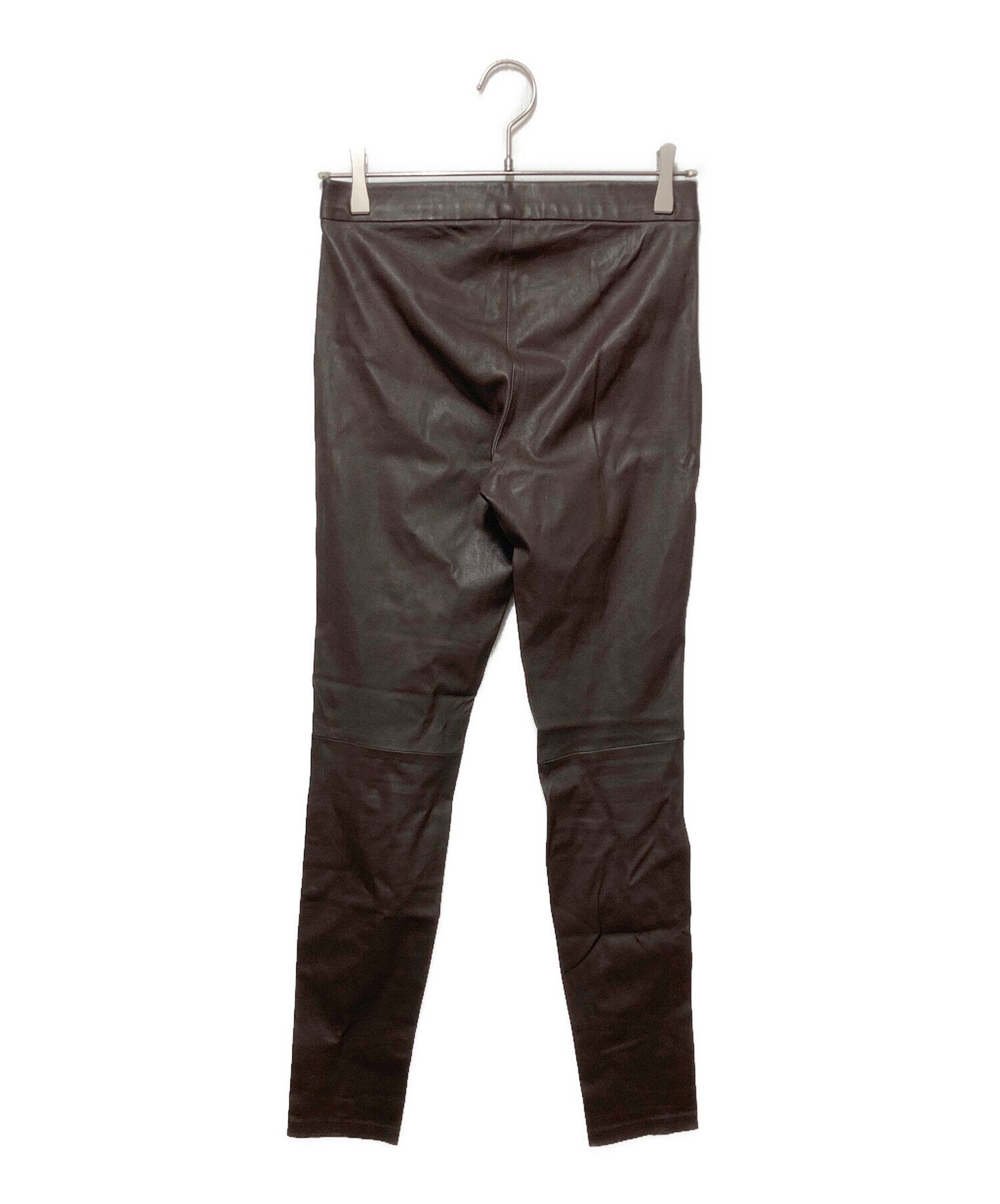 theory セオリー　ラムレザー　パンツ　30 中古・古着通販】theory (セオリー) ラムレザー パンツ ブラウン