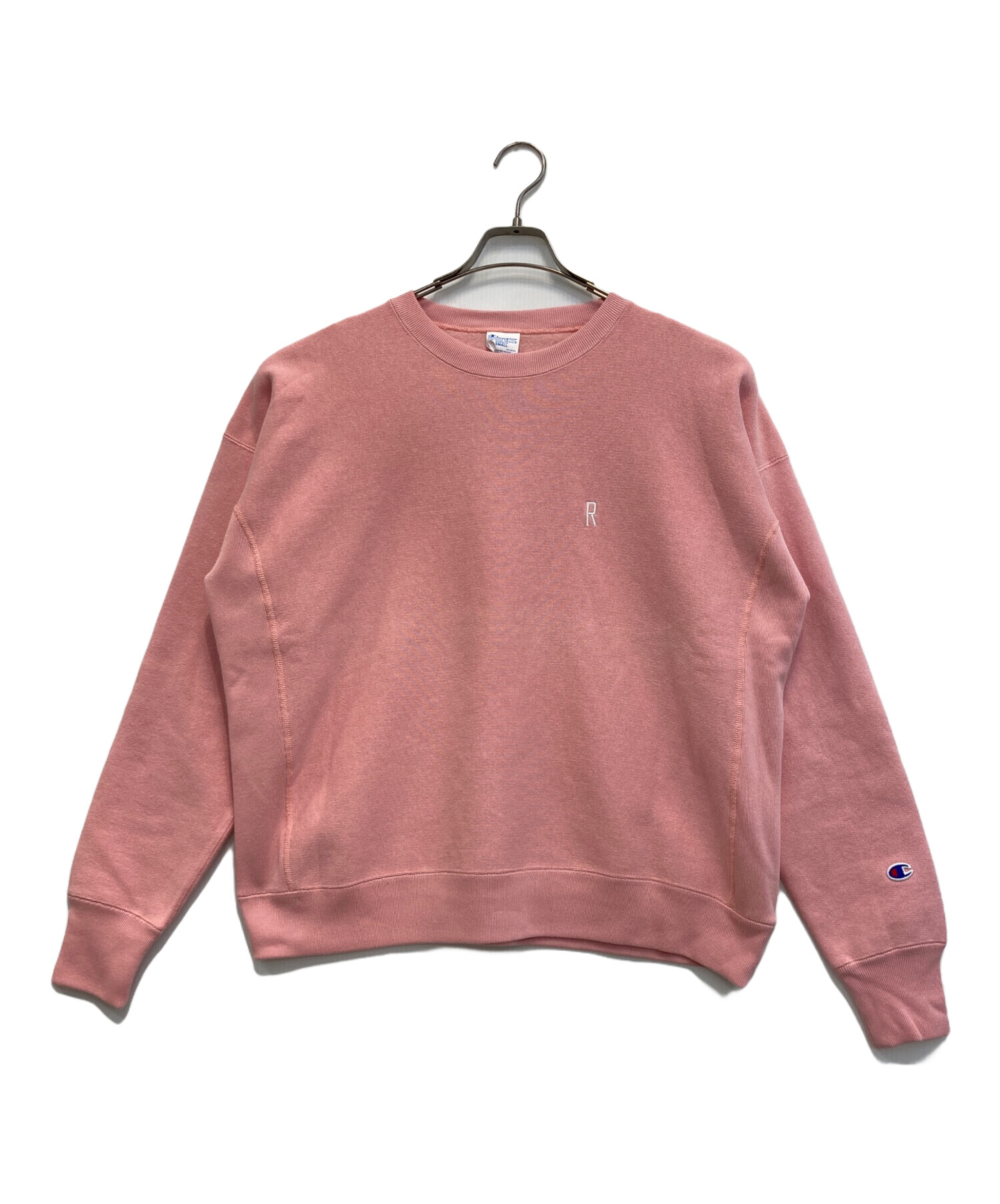 ロンハーマン Ron Herman RHC ピンク刺繍トレーナー 中古・古着通販】Champion REVERSE WEAVE (チャンピオン リバース