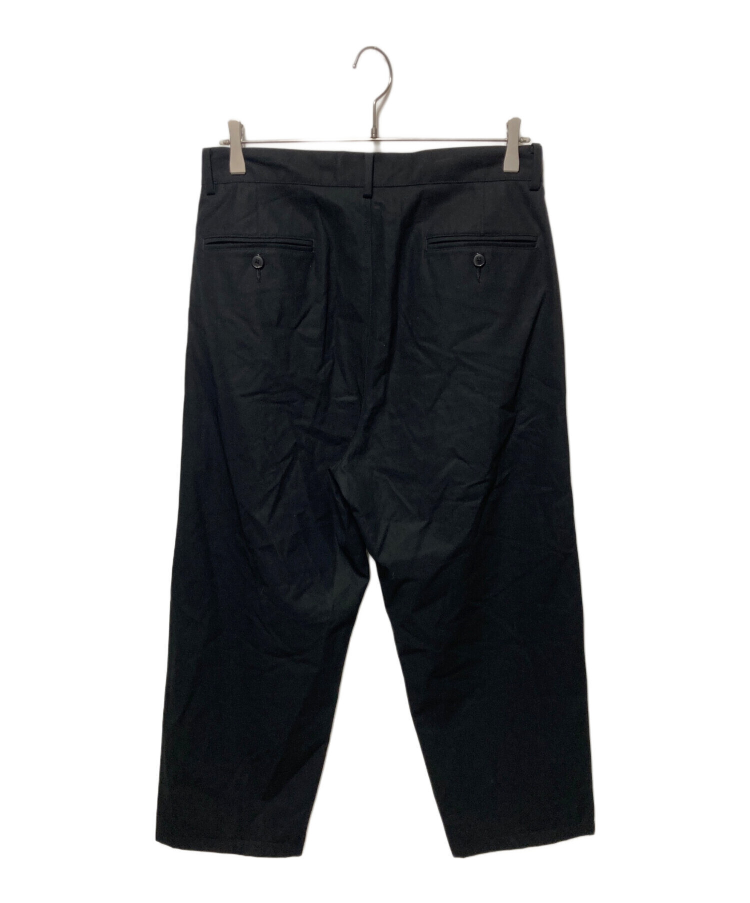 中古・古着通販】YLEVE (イレーヴ) タックパンツ ブラック サイズ:3