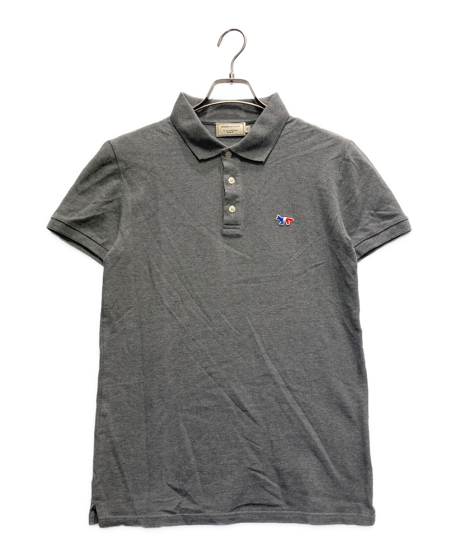 中古・古着通販】MAISON KITSUNE (メゾンキツネ) ポロシャツ グレー