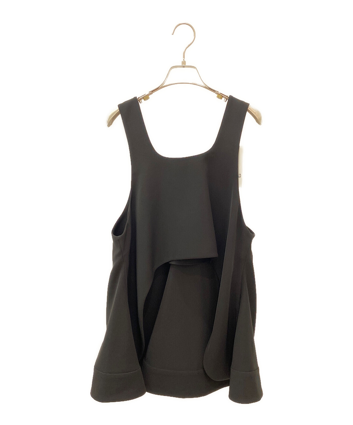 中古・古着通販】ENFOLD (エンフォルド) 2WAY FLARE VEST ブラック
