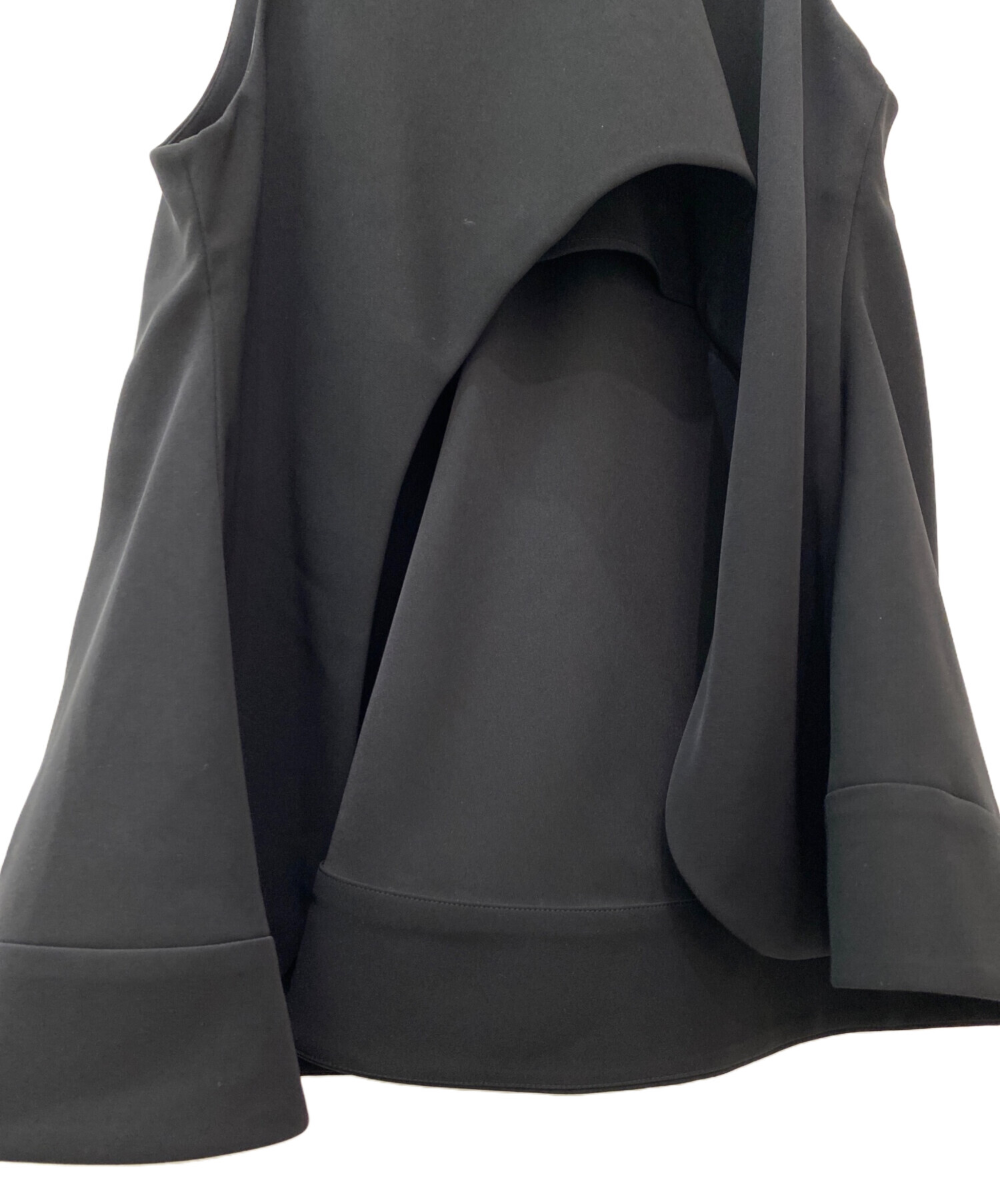 中古・古着通販】ENFOLD (エンフォルド) 2WAY FLARE VEST ブラック