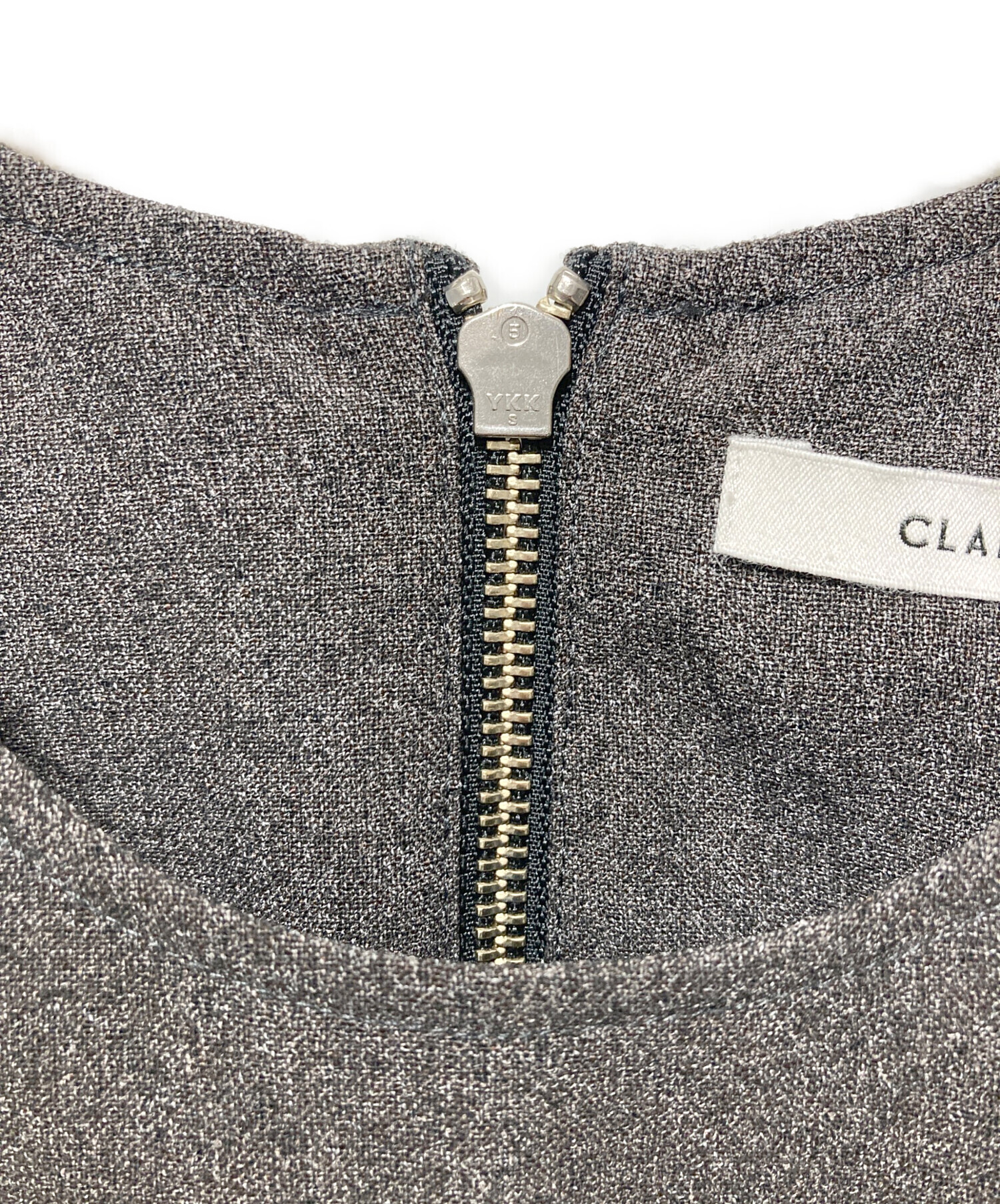 中古・古着通販】CLANE (クラネ) エプロントップス グレー サイズ:1