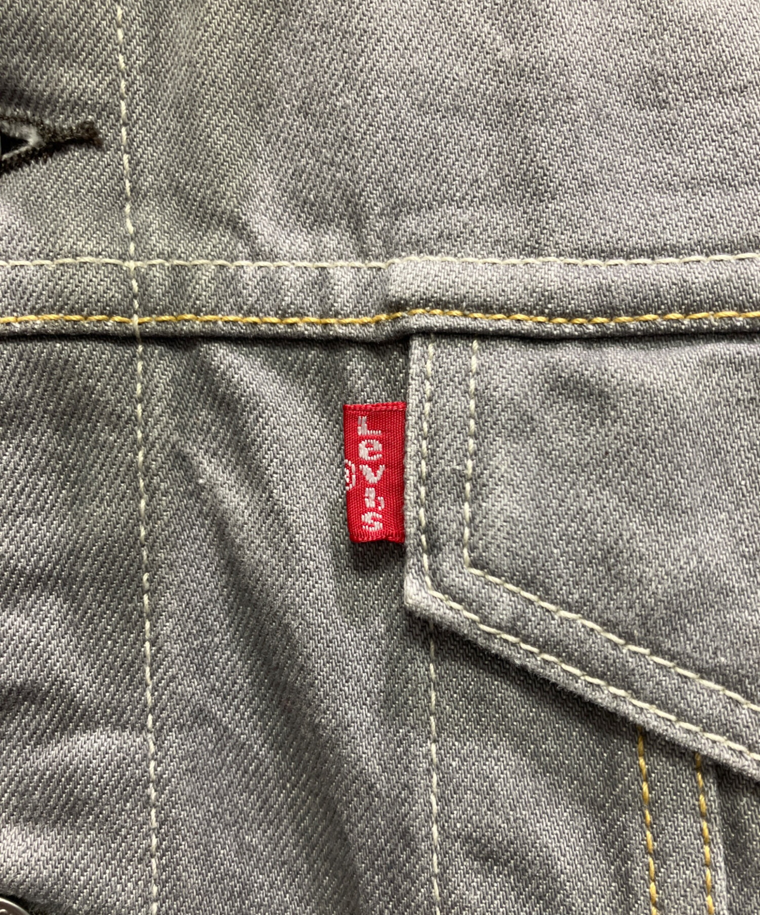 中古・古着通販】LEVI'S (リーバイス) デニムジャケット グレー サイズ