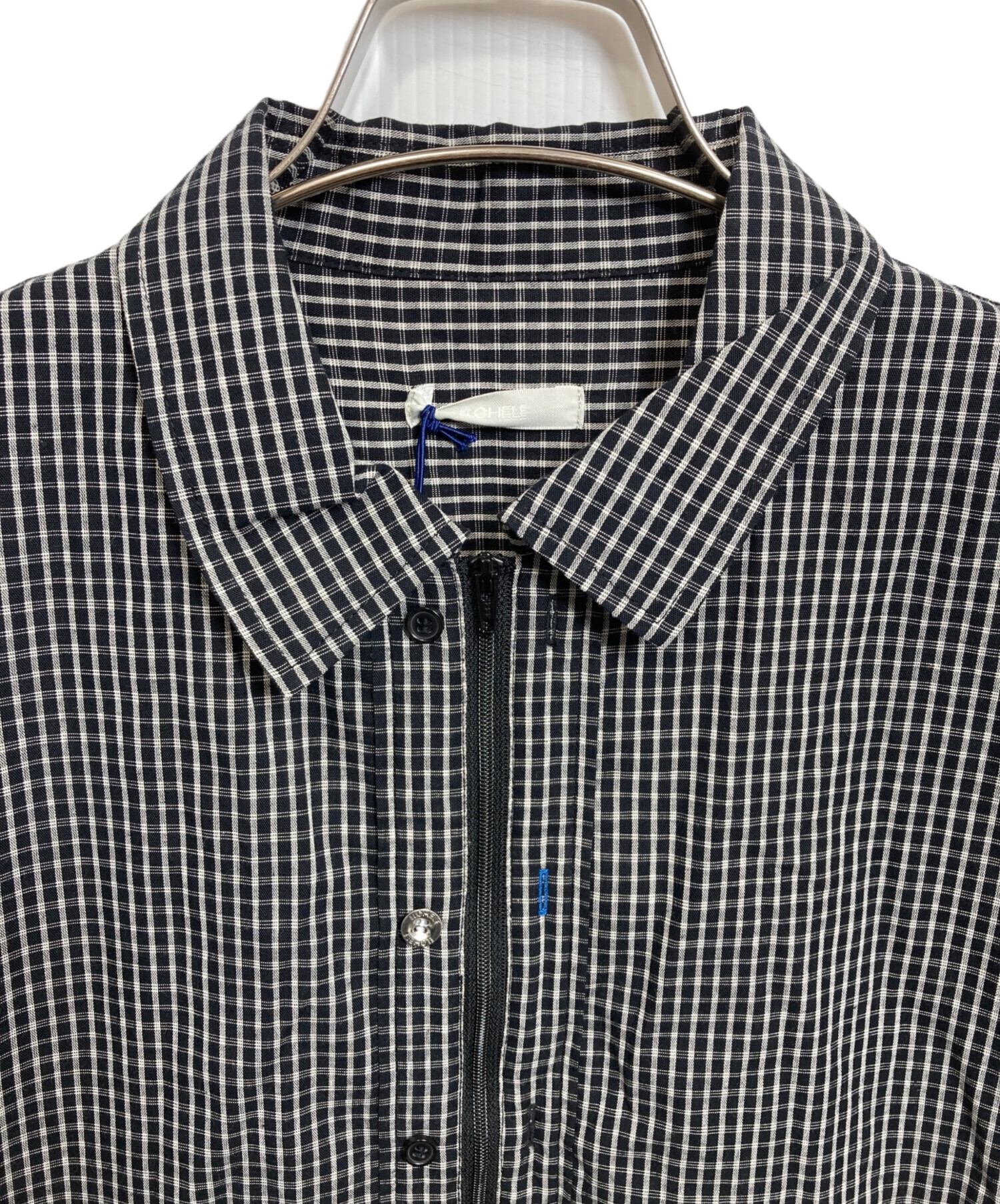 中古・古着通販】ELCHELE (エルチェレ) DADDY CHECK ZIP UP SHIRT