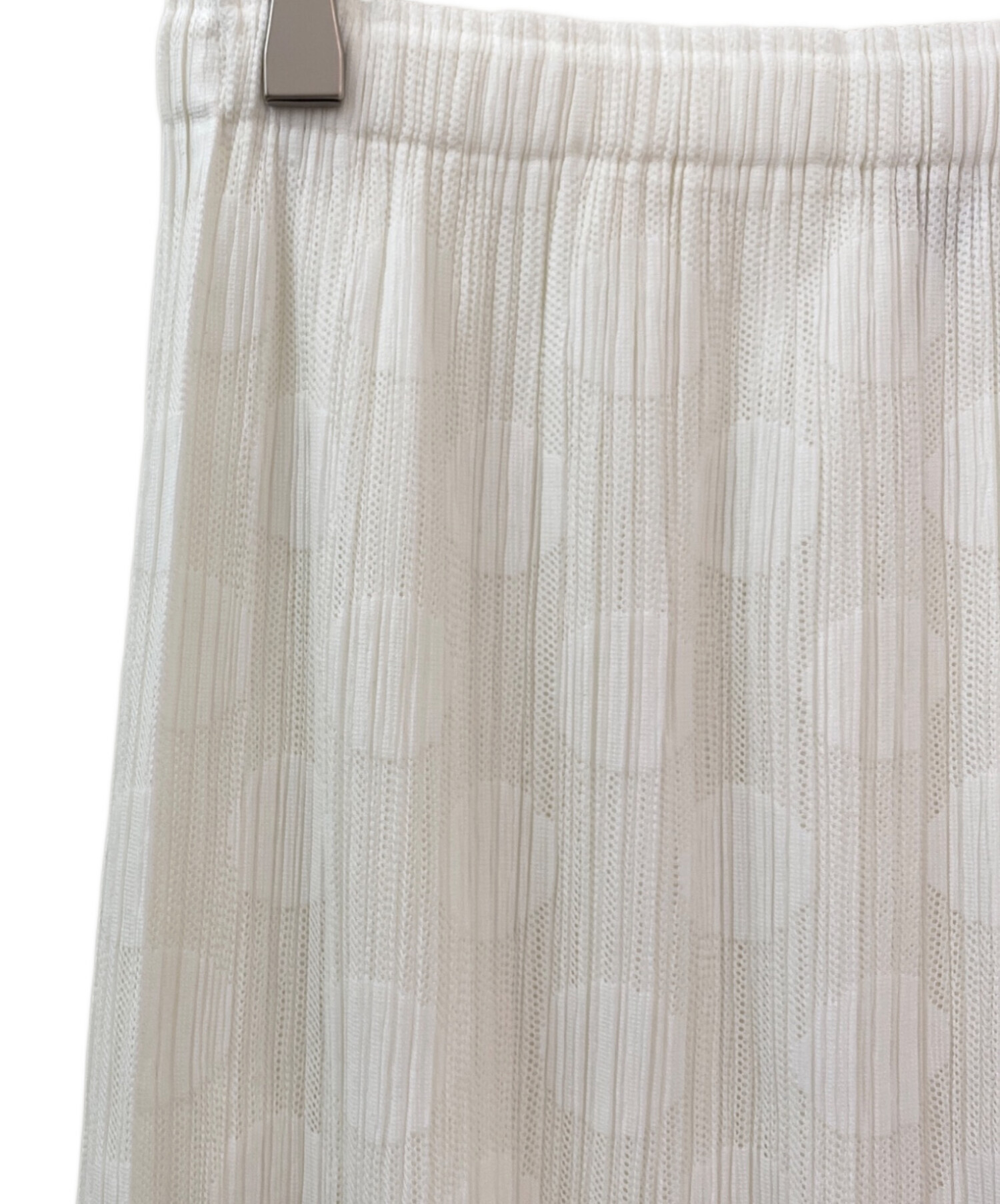 PLEATS PLEASE プリーツプリーズホワイトプリーツロングスカート2 中古・古着通販】PLEATS PLEASE (プリーツプリーズ) パンチング ドット