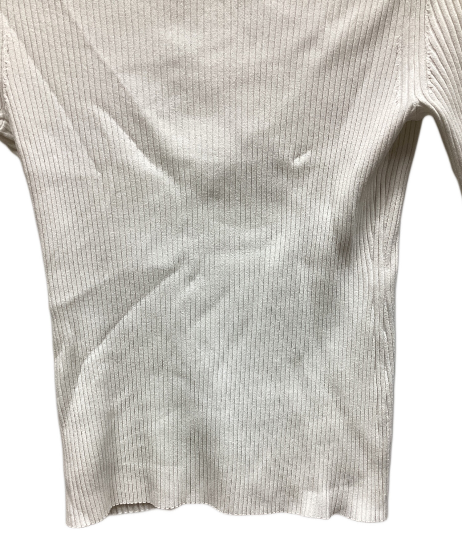 Theory - セオリーパイルホワイト半袖ニットMN532 中古・古着通販】theory (セオリー) 半袖ニット ホワイト サイズ:s