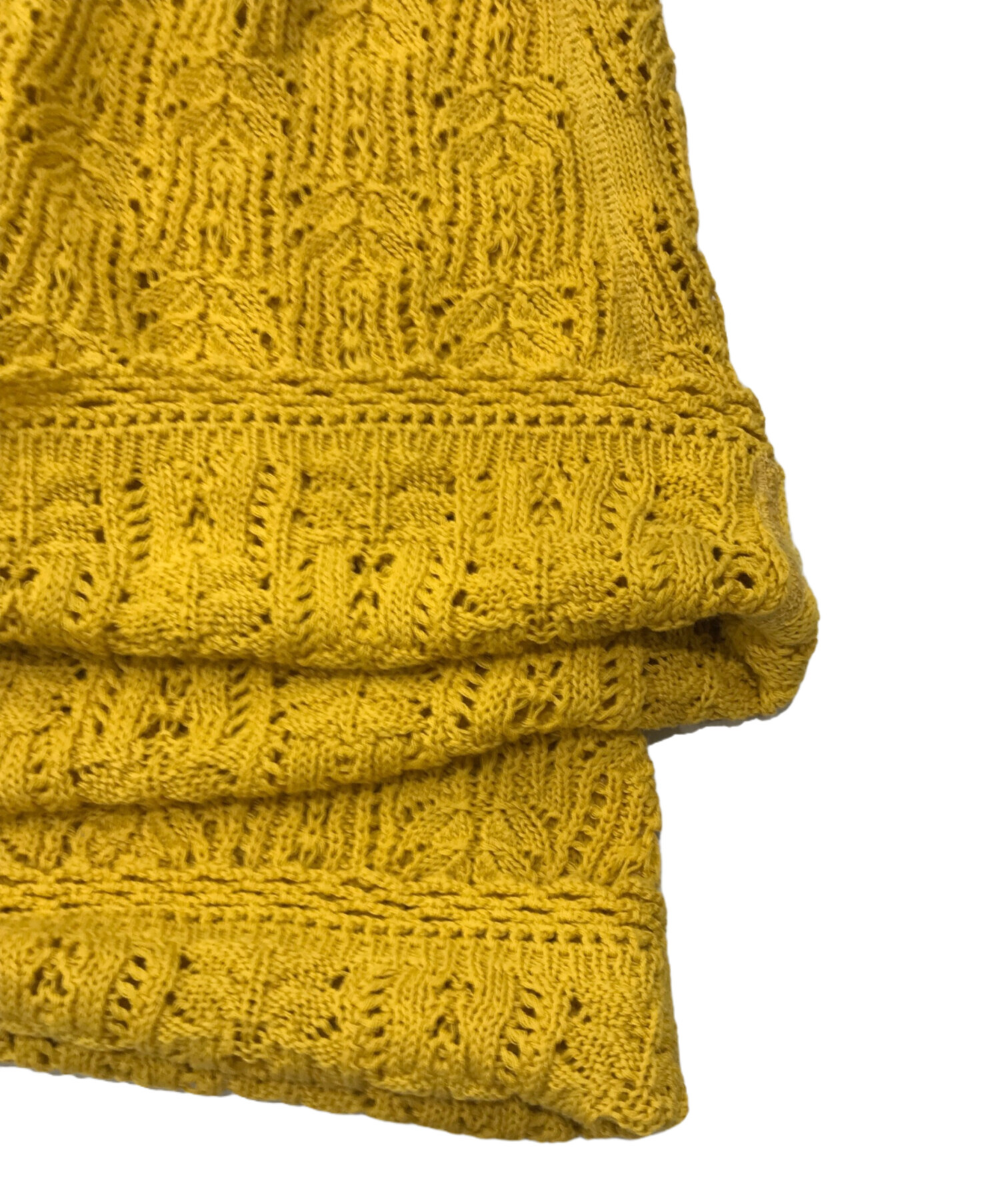 Shinzone - ザ シンゾーン 長袖ニットTHE SHINZONE イエロー 中古・古着通販】THE SHINZONE (ザ シンゾーン) LACE KNIT SKIRT