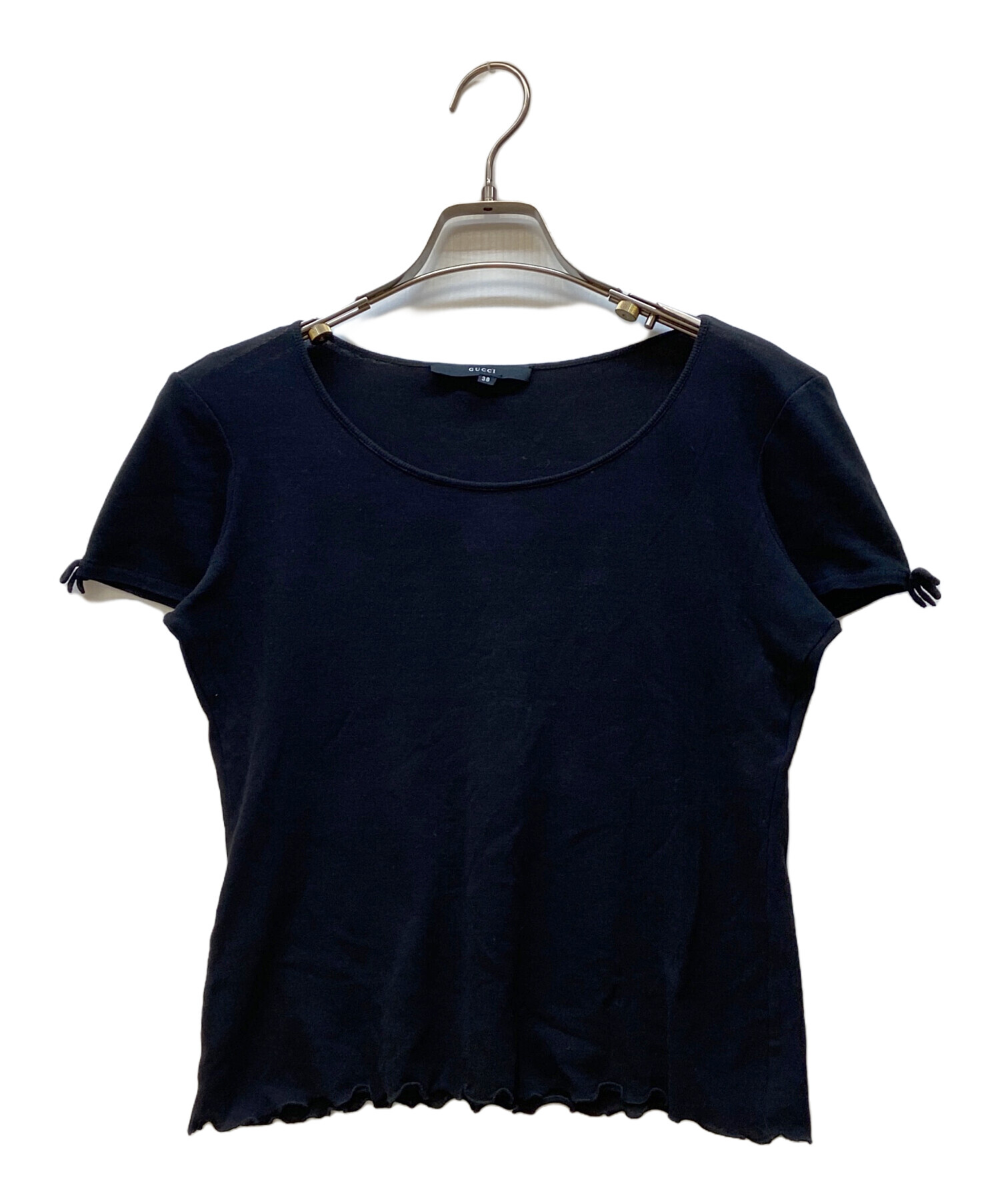 中古・古着通販】GUCCI (グッチ) シアーTシャツ ブラック サイズ:38