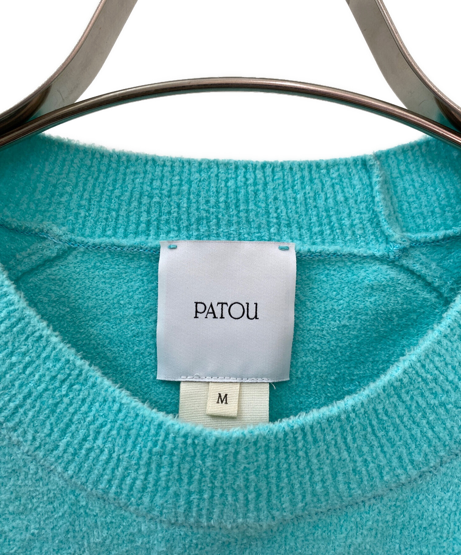中古・古着通販】patou (パトゥ) ジャガードニット スカイブルー