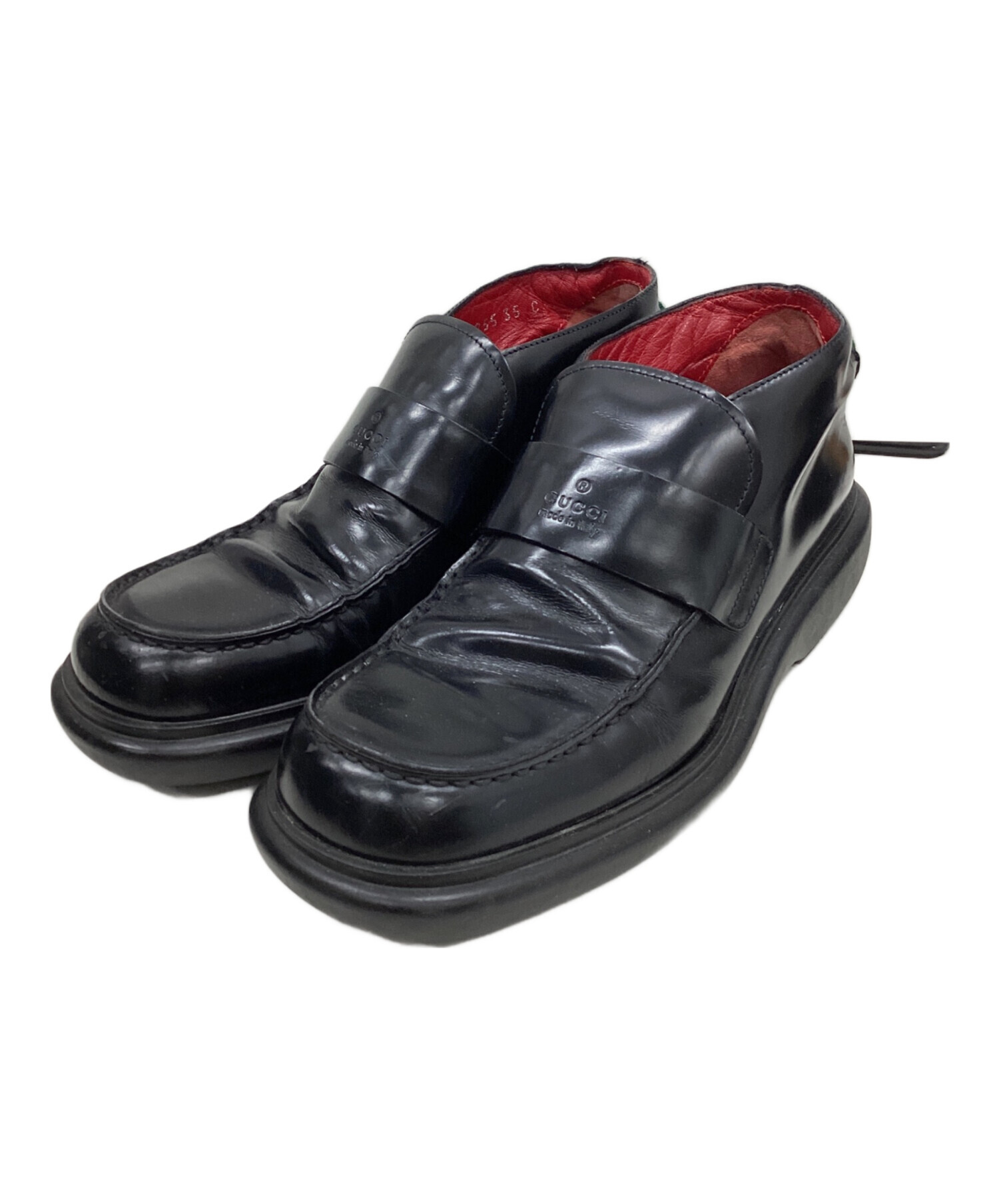 GUCCI ブラック ローファー 36新品未使用 中古・古着通販】GUCCI (グッチ) シューズ ブラック サイズ:36